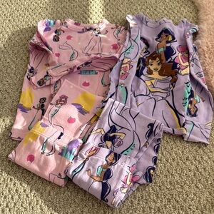 Disney Princess Kids Pajama Set - Pink and Purple